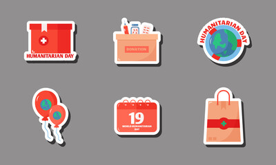 World Humanitarian Sticker Set Collection