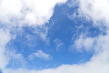 blue sky with clouds