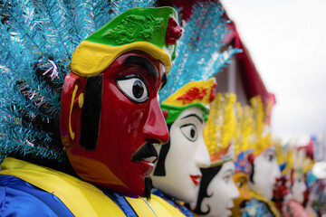Ondel-Ondel. large puppets from Betawi, Jakarta, Indonesia.