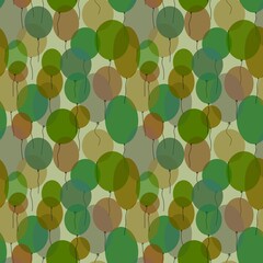 Fototapeta premium Birthday seamless cartoon balloons pattern for kids and gifts and cards and textiles and packaging and wrapping paper