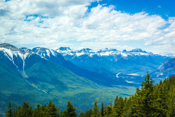 Fototapeta premium Mountain view from high angle 