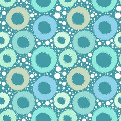 Abstract geometric circle seamless pattern for kids and linens and fabrics and wrapping paper and hobbies