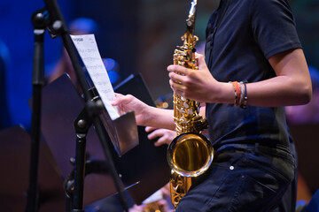 performance, jazz, sax, music, musician, saxophonist, player, 