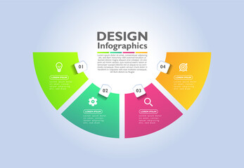 Modern infographic business template design