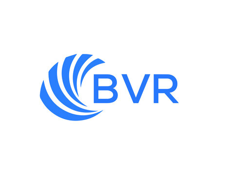 BVR Flat accounting logo design on white background. BVR creative initials Growth graph letter logo concept. BVR business finance logo design.
