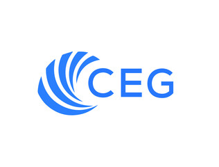 CEG Flat accounting logo design on white background. CEG creative initials Growth graph letter logo concept. CEG business finance logo design.
