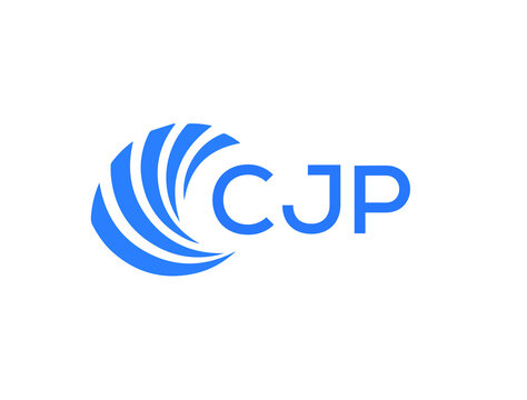 CJP Flat accounting logo design on white background. CJP creative initials Growth graph letter logo concept. CJP business finance logo design.
