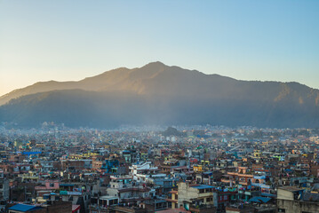 Fototapeta na wymiar skyline of kathmandu, capital of nepal
