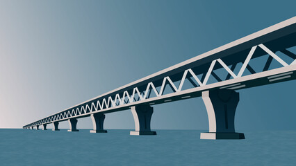 Bangladesh Padma Bridge Illustration
