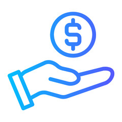 Saving gradient icon