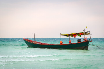 Fototapeta premium Fishing boat on the beach