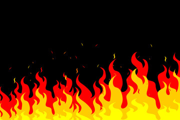 flaming fire background