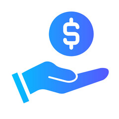 Saving gradient icon