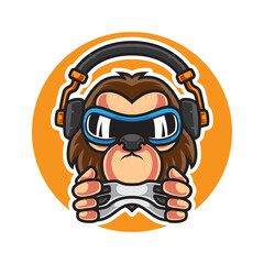 Monkey Gamer E Sport Logo
