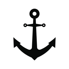 Anchor icon. marine sign. vector illustration