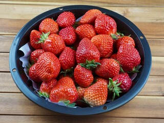 신선한 유기농 과일 딸기