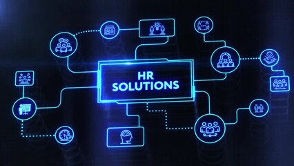 Business, Technology, Internet and network concept. HR Solutions.