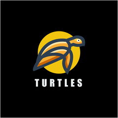 turtle illustration logo
