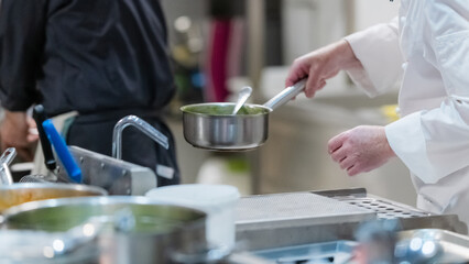 Male Chief in the Restaurant.