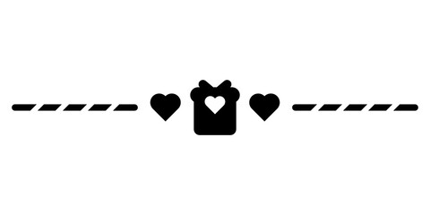 heart divider border
