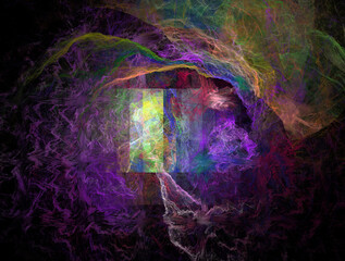 Imaginatory fractal abstract background Image