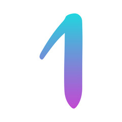 gradient number element
