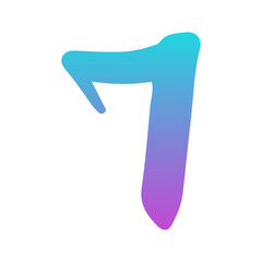 gradient number element
