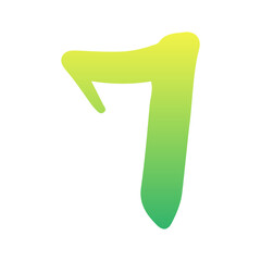 gradient number element
