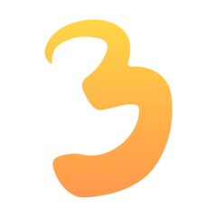 gradient number element
