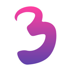 gradient number element
