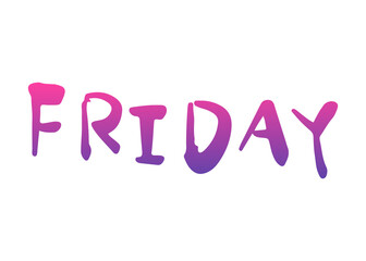 gradient day text word
