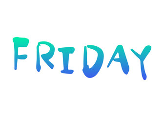 gradient day text word
