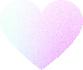 Simple gradation heart icon illustration (with texture)