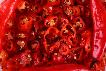 pepper red fruit natural food spicy and stinging natural plant condiment and seasoning spicy pickle...