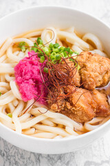 おろし唐揚げうどん