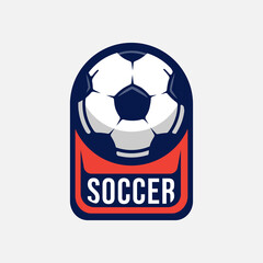Cartoon vector football logo design template