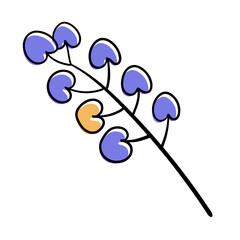 Hand Drawn Leaf Decoration