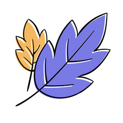 Hand Drawn Leaf Decoration