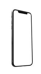 Modern smartphone on white background