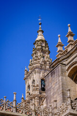 Fototapeta na wymiar Santiago de Compostela Cathedral, a temple of Catholic worship located in the homonymous city