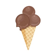  Chocolate tasty isolated ice cream