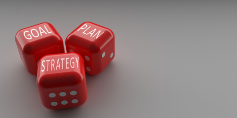 dice die red plan goal strategy word text symbol business idea motivation growth development management solution target block future vision change decision business strategy plan goal dice business 