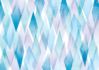 ガラスのような菱形幾何学模様背景グランジ