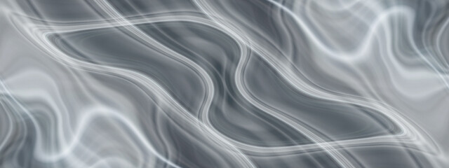 Seamless black and white silk background, Dark and white abstract background with wave lines, geometric wave line vector background for creative design.