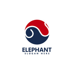 Elephant logo design template icon vector illustration