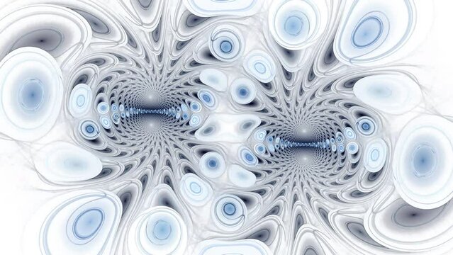 Visual illusions, moving waves. Psychedelic abstraction for hypnosis. Background for playing video jockey, VJ.