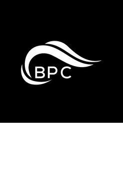 BPC letter logo. BPC best black ground vector image. BPC letter logo design for entrepreneur and business.
