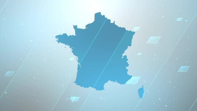 4K UHD, 3840 x 2160 Pixels, France Country Map Background

Works with all editing Programs

Suitable for Patriotic Programs, Corporate Intros, Tourism, Presentations
