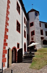 Fototapeta na wymiar Miltenberg am Main, Burg, Innenhof, Detail
