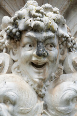 Bacchus, dieu du vin sur le monument aux Girondins à Bordeaux, France